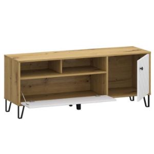 Obrazek Stolik Rtv Sorrento B 2d Dąb Artisan/Biały
