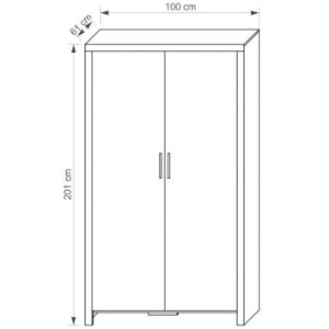 Obrazek Szafa Cezar 2 sonoma