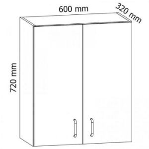 Obrazek Szafka kuchenna Sycylia G60 biały/dąb lancelot