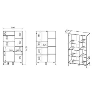 Obrazek Witryna Nevio 19 dąb artisan 