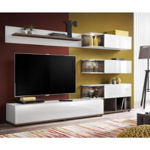 Obrazek Meblościanka Silk perła elm/biały