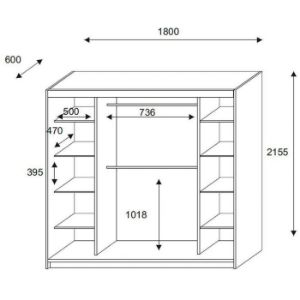 Obrazek Szafa Rio 180 Sonoma
