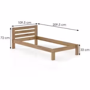 Obrazek Łóżko Sosna LK127–100x200 dąb