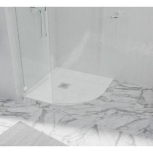 Obrazek Brodzik półokrągły Opal 90/90/2.6 biały