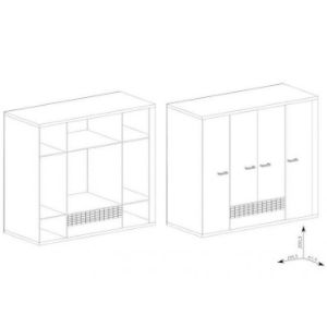 Obrazek Szafa Natural N-3 4D kratka Ribbeck