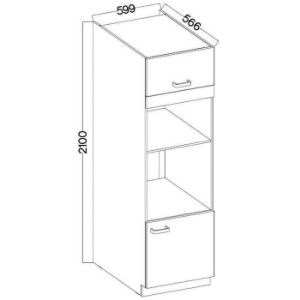 Obrazek Szafka Kuchenna Vigo Biały Połysk 60dpm-210 2f
