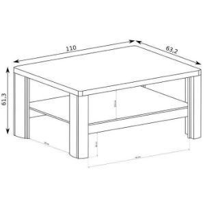 Obrazek Ława Livinio L13 ribbeck/biały połysk