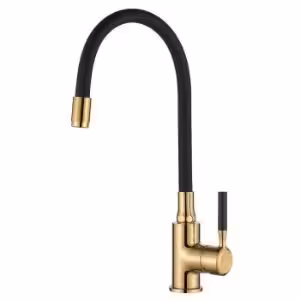 Obrazek Bateria Zlewozmywakowa Glamour Elastyczn Złota