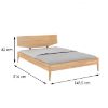 Obrazek Łóżko Drewniane Bukowe Skandica Sund/140x200/Naturalny