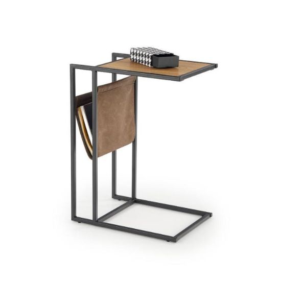 Obrazek Ława Krystian dąb złoty/czarny