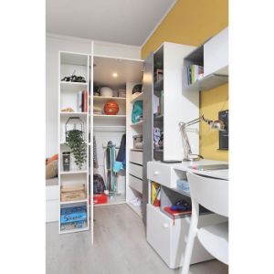 Obrazek Regał Sigma Si4 Biały Lux/Beton