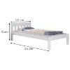 Obrazek Łóżko Pino 120x200 sosna bejca biała