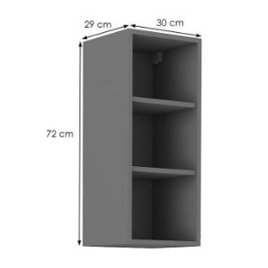 Obrazek  Szafka kuchenna SCANDI/AVA/NESSA antracyt 30g-72 otw 