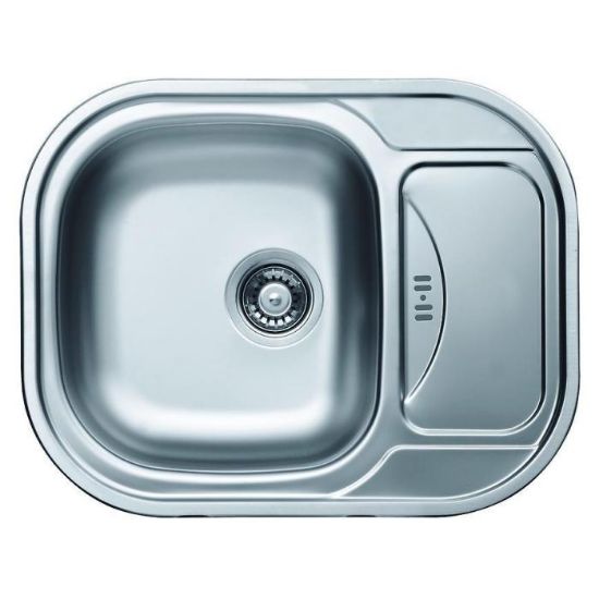 Obrazek Zlewozmywak stalowy jednokomorowy Bianka EC 154 480/620 plus syfon 