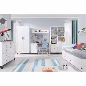 Obrazek Szafa Bergen Be1 Biały Lux/ Biały Połysk