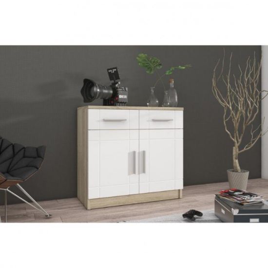 Obrazek Komoda Paris 2F2S biały/sonoma