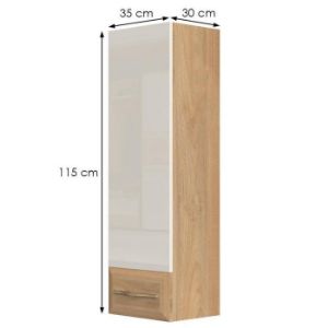 Obrazek Witryna wisząca Gala VK35-1K/GL pacific walnut/beige