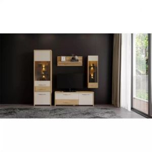Obrazek Witryna wisząca Gala VK35-1K/GL pacific walnut/beige