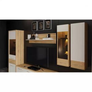 Obrazek Witryna wisząca Gala VK35-1K/GL pacific walnut/beige