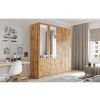 Obrazek Szafa Pekin D4 196 cm dąb wotan/lustro