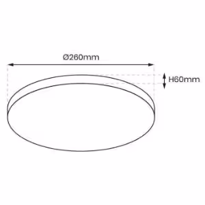 Obrazek Plafon Sierra Black EK77850 10W SK PL1