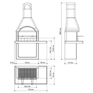 Obrazek Betonowy grill Milano