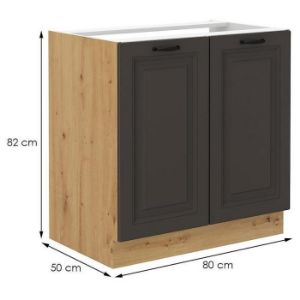 Obrazek Szafka kuchenna STILO grafit mat/artisan 80zl 2f bb
