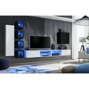 Obrazek Meblościanka Switch Xxvi Biały/Czarny