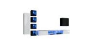 Obrazek Meblościanka Switch Xxvi Biały/Czarny