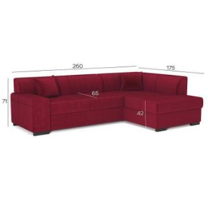 Obrazek Narożnik z funkcją spania Minos Monolith 59 prawostronny