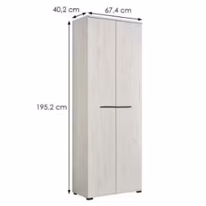 Obrazek Szafa Lorca 2K biały dąb 11008355