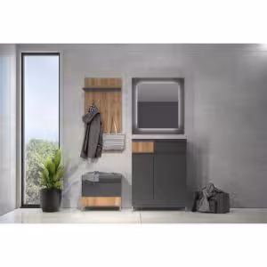 Obrazek Szafa 2d Onyx Lustro V2 Pacific Walnut/Anthracite
