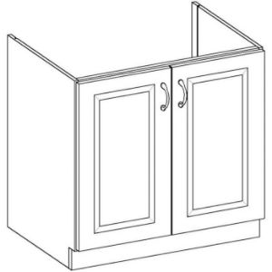 Obrazek Szafka kuchenna Stilo biały mat/artisan 80ZL 2F BB