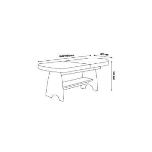 Obrazek Ława Zuza Biały Mat