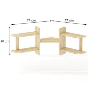 Obrazek Półka Sosna PK131-77x40x77 surowy