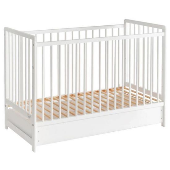 Obrazek Łóżeczko Cypi II Plus Szuflada Białe 