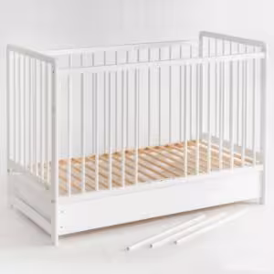 Obrazek Łóżeczko Cypi II Plus Szuflada Białe 