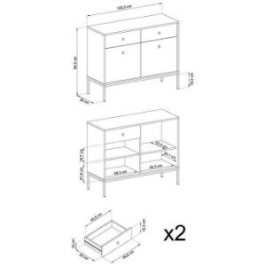 Obrazek Komoda Mono Mksz104 Beżowy