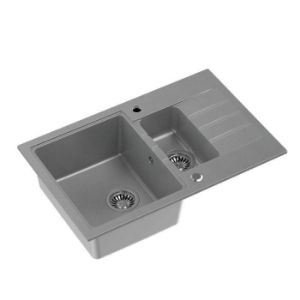 Obrazek Zlew Peter 156 Steingran szary 78x50x20 i syfon