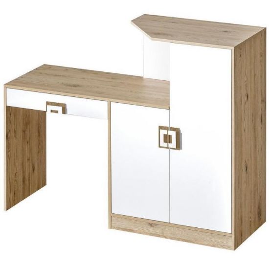 Obrazek Biurko z komodą Nico 150 biały/dąb jasny nr-11