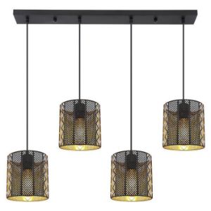 Obrazek Lampa 15450-4H Czarno-złota LS4