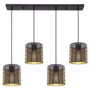 Obrazek Lampa 15450-4H Czarno-złota LS4