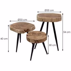 Obrazek Ława Duke akacja/czarny 