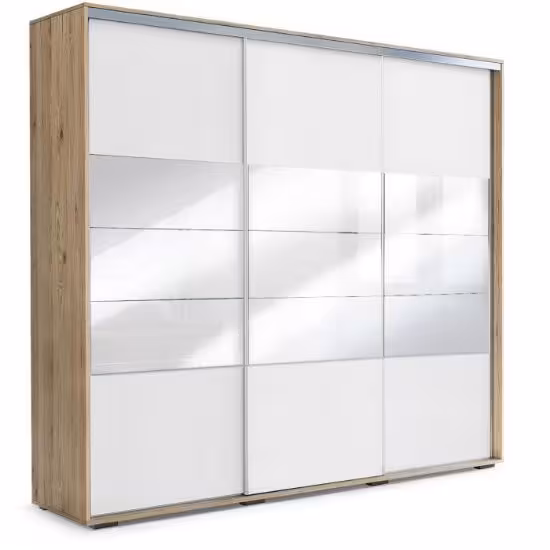 Obrazek Szafa Milena A26 Trzy Lustra 0,4 Craft Złoty/Biały