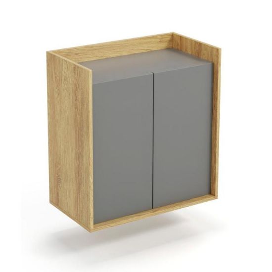 Obrazek Szafka Arka 2D hikora naturalny/szary