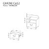 Obrazek Stolik nocny Carini CA12