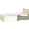 Obrazek Łóżko 17 Drop Buk Fjord/Biały/Szara Platyna