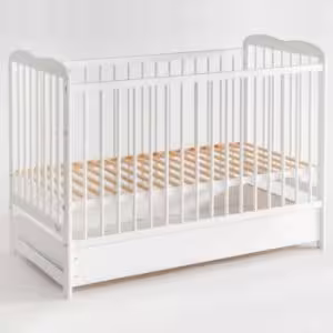 Obrazek Łóżeczko Ala II Plus Szuflada Białe 