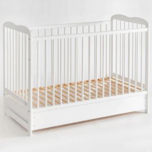 Obrazek Łóżeczko Ala II Plus Szuflada Białe 