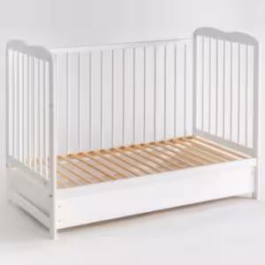 Obrazek Łóżeczko Ala II Plus Szuflada Białe 